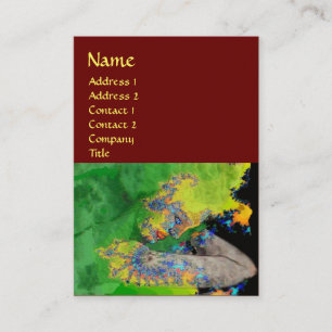 MATERVIBRATIONEN, rot-braun Visitenkarte