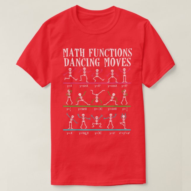 Math Algebra gleicht Math Functions tancing Move T-Shirt (Design vorne)