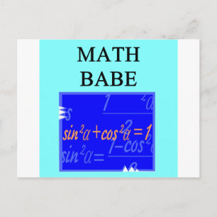 MATH BABE POSTKARTE