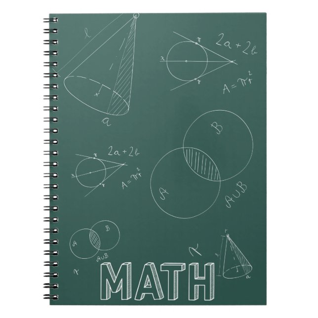 Math Back to School Design Notizblock (Vorderseite)