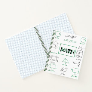 Math Betreff Graphics Notizbuch