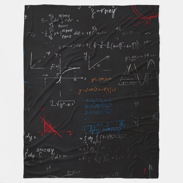 Math Blanket Fleecedecke (Vorderseite)