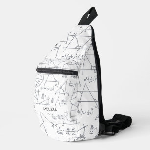Math Calculations and forms Personalisiert name Crossbody Bag