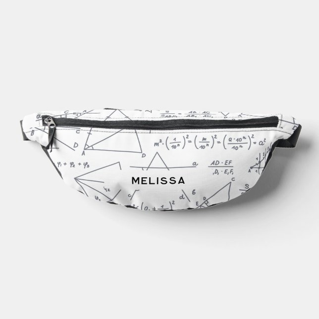 Math Calculations and Shapes Pattern Personalisier Bauchtasche (Ablage )