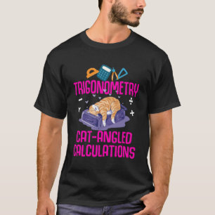 Math Cat Lover Teacher Haustier Eigentümer Spaß Ne T-Shirt
