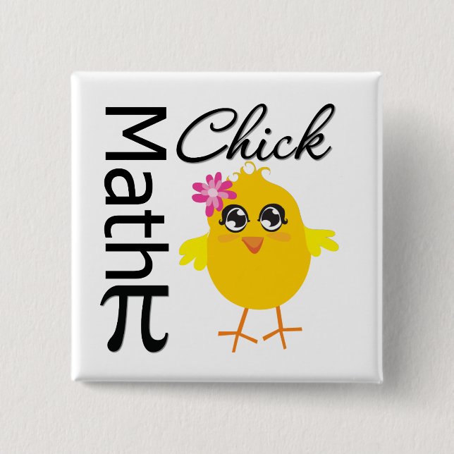 Math Chick Button (Vorderseite)