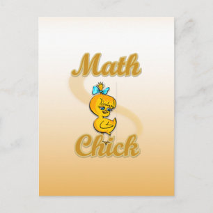 Math Chick Postkarte