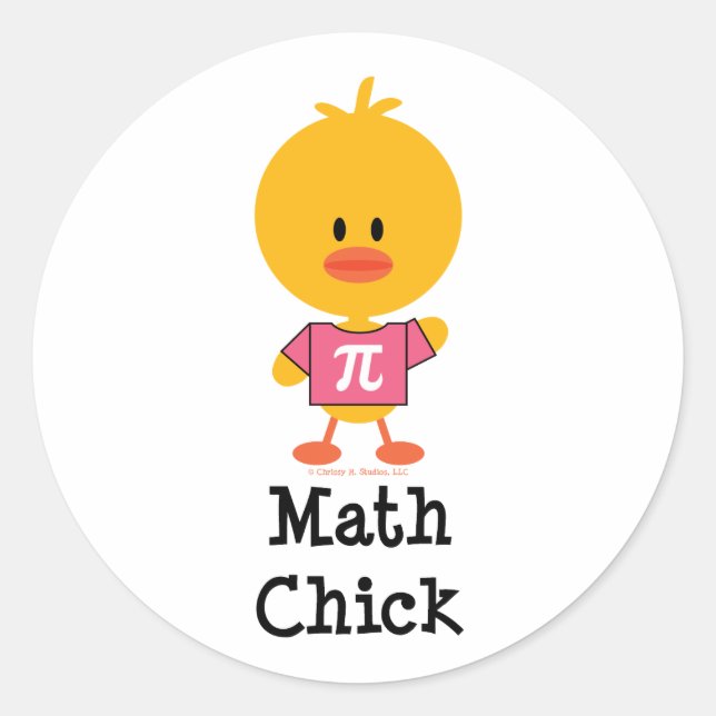 Math Chick Stickers (Vorderseite)