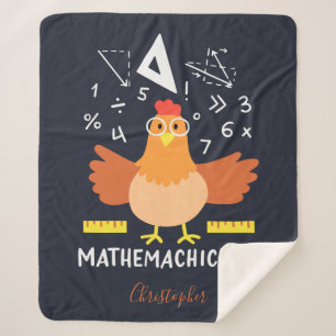 Math Chicken Funny Mathemachicken Lehrer Custom Sherpadecke