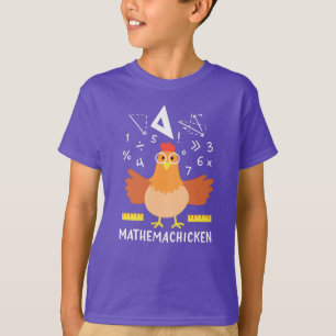 Math Chicken Gag Funny Mathemachicken Nerd T-Shirt