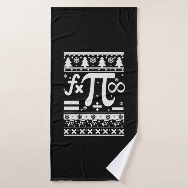 Math Christmas Badehandtuch (Badehandtuch)