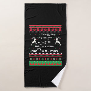 MATH CHRISTMAS BADEHANDTUCH
