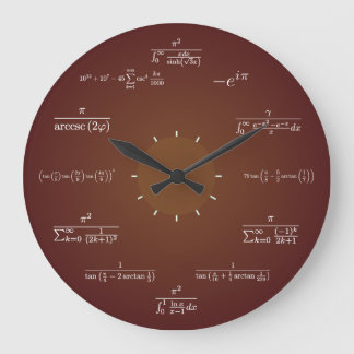 Math Clock Große Wanduhr