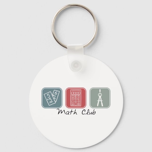 Math Club (Squares) Schlüsselanhänger (Vorderseite)