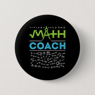 Math-Coach-Lehrer Dankeschön Zur Schule  Button