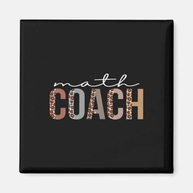 Math Coach Leopard schätzen Spaß für Frauen für Magnet (Vorne)