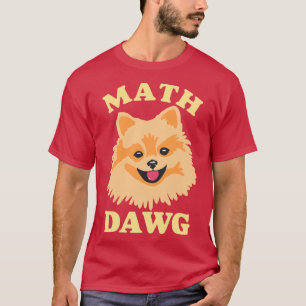 Math Dawg Niedlich Mah Spitz Dog T-Shirt