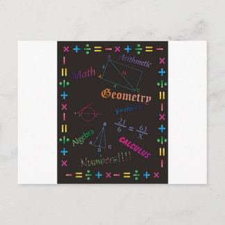 Math Design Black Postkarte
