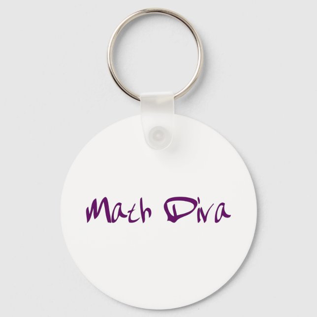 Math Diva Schlüsselanhänger (Vorderseite)