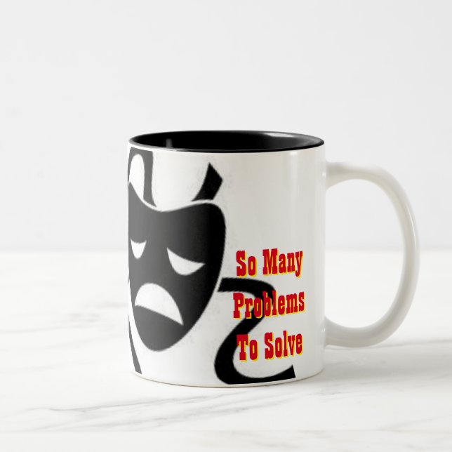 Math Drama Zweifarbige Tasse (Rechts)