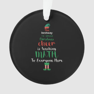 Math Enseignant Christmas Elf Cadeau design