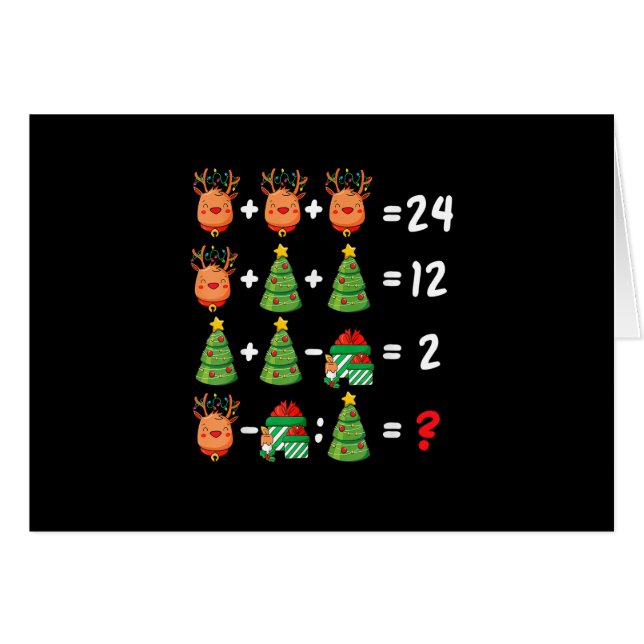 Math Enseignant Noël Ordre des opérations Quiz Fu (Devant Horizontal)