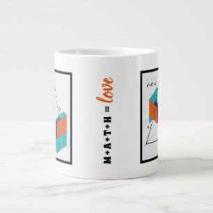 Math Equals Love 3D Pythagoräischer Lehrsatz Tasse