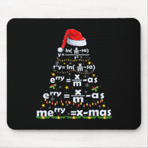Math Equation Merry X-mas Funny Math Lehrer Chris Mousepad
