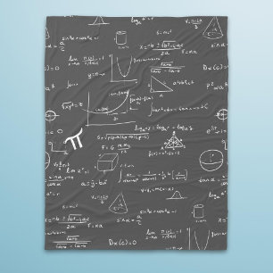 Math Equations Formeln Algebra Nerd Fleecedecke