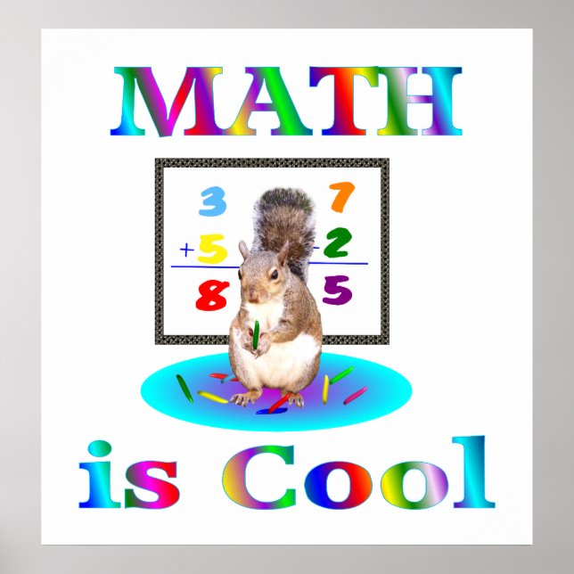 Math est une affiche Cool (Devant)