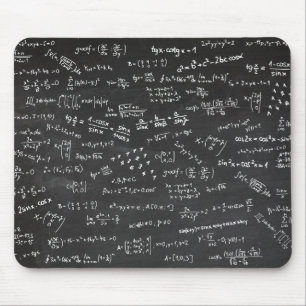 Math formas auf einem Blackboard Mousepad