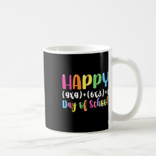 Math Formel 100 Tage Schullehrer Junge Mädchen Kaffeetasse