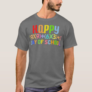Math Formel glücklich 100 Tag der Schule 2 T-Shirt