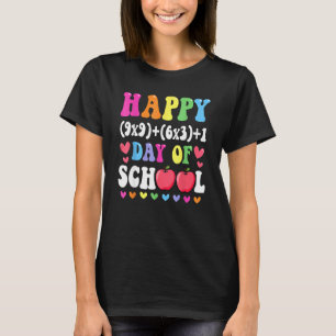Math Formel glücklich 100 Tage der Schule 100. Tag T-Shirt