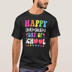 Math Formel glücklich 100 Tage der Schule 100. Tag T-Shirt