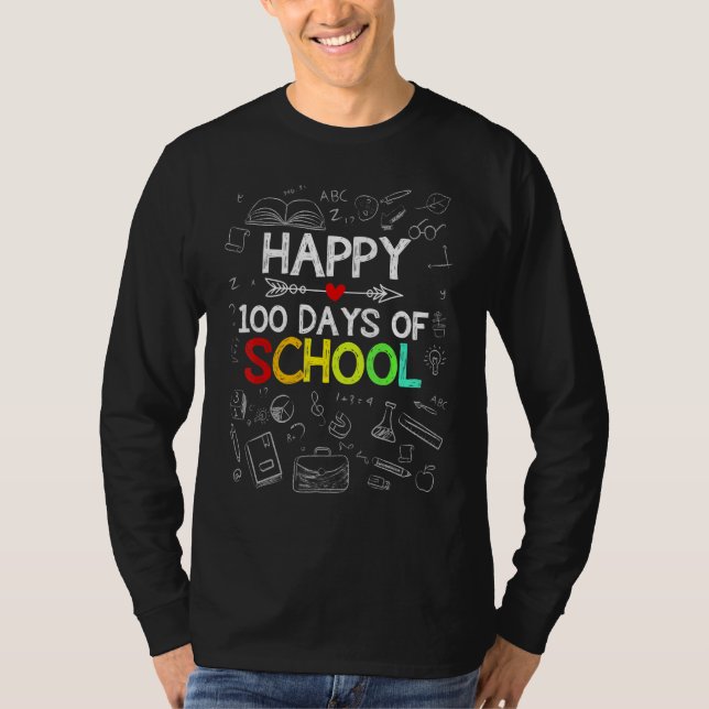 Math Formula 100 Days Of School Shirt Boys Girls T (Vorderseite)