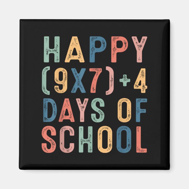 Math Formula 67 Days Of School Funny Math Teacher  Magnet (Vorne)
