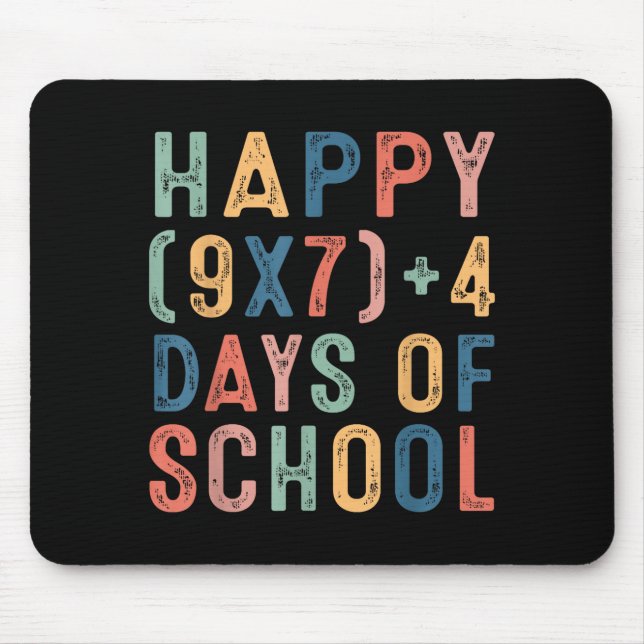 Math Formula 67 Days Of School Funny Math Teacher  Mousepad (Vorne)