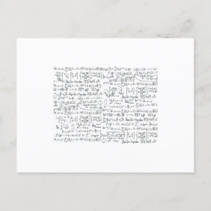 Math Formulas Muster Postkarte