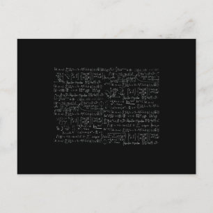 Math Formulas Muster Postkarte