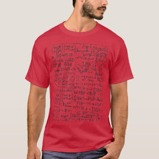 Math Formulas Muster T-Shirt