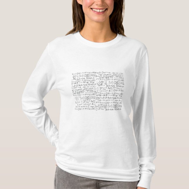Math Formulas Muster T-Shirt (Vorderseite)
