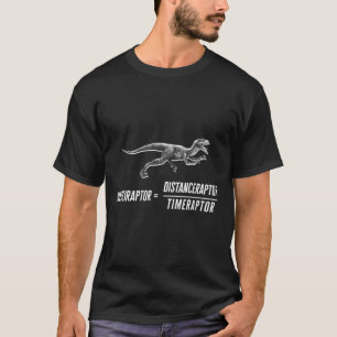 Math Geek Dinosaur Velociraptor Gleichung V2 T-Shirt