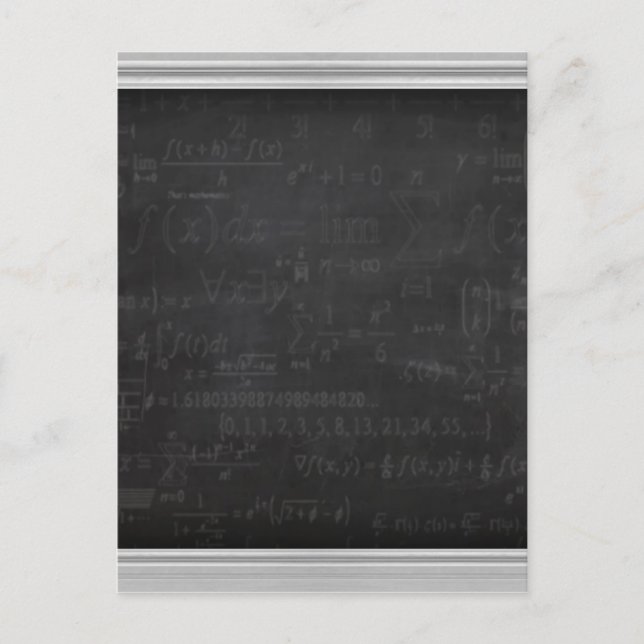 Math Geek Postkarte (Vorderseite)