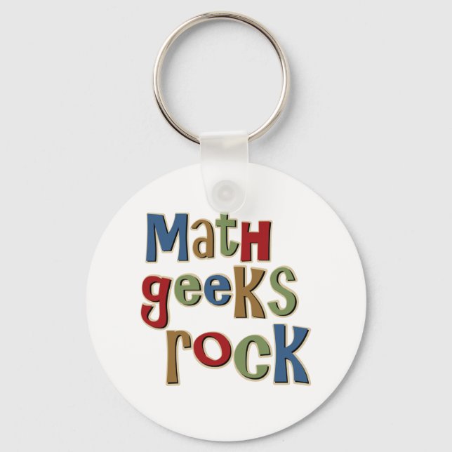 Math Geeks Rock Schlüsselanhänger (Vorderseite)