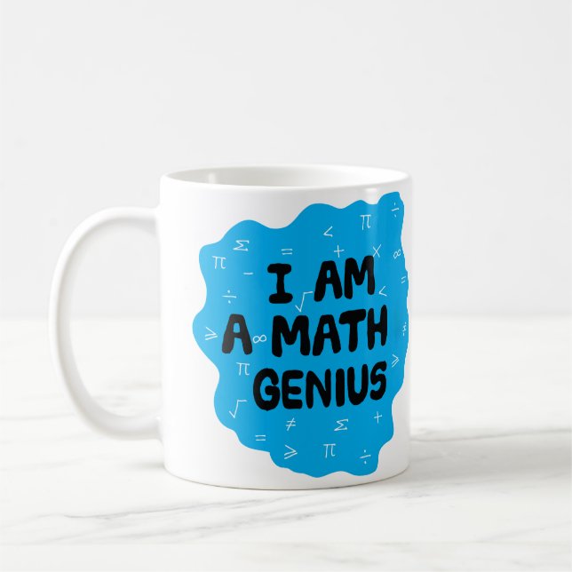 Math Genius Mathematics Algebra Lehrer Kaffeetasse (Links)