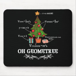 Math Geometry Christmas Tree Geometree Lehrer Mousepad