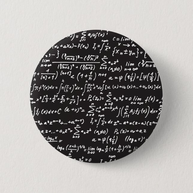 Math-Gleichungen für Blackboard Button (Vorderseite)
