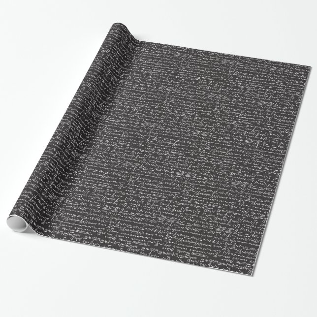 Math-Gleichungen für Blackboard Geschenkpapier (Ungerollt)