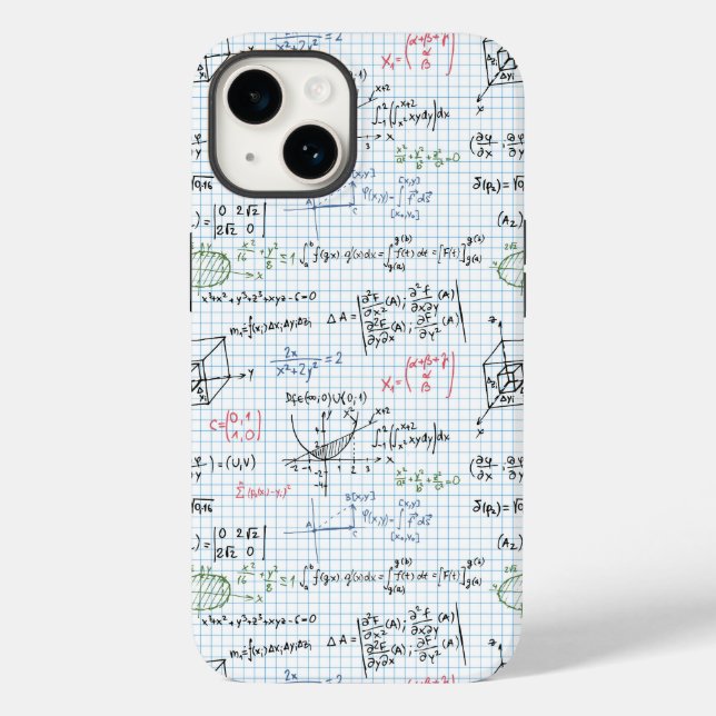 Math-Gleichungsmuster Case-Mate iPhone 14 Hülle (Rückseite)